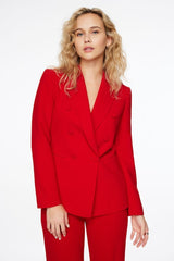 Fitted Double Breasted Blazer