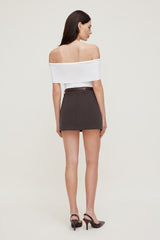 Foldover Off Shoulder Sweater