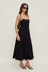 Belle Linen Midi Dress
