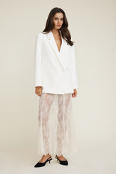 Sheer Lace Maxi Skirt
