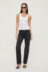 Cara Rigid High Rise Straight Leg Jeans