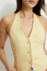 Linen Halter Vest