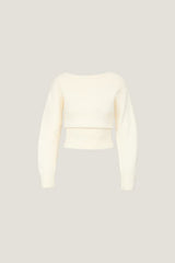 Juliet Cinched Boat Neck Sweater