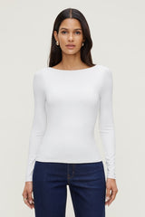 Nola Jacquard Long Sleeve Top