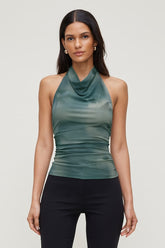 Bry Mesh Halter Top