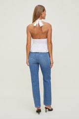 Gemma Poplin Halter Top