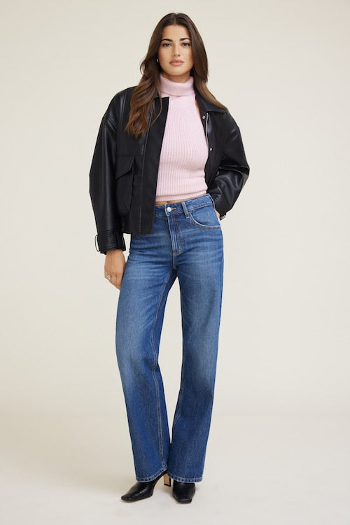Mock Neck Sweater Halter Top