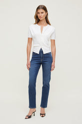 Frenchie High Rise Slim Leg Jeans