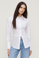 Poplin Cinch Back Shirt