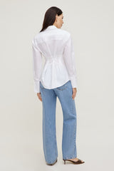 Poplin Cinch Back Shirt