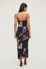 Floral Mesh Maxi Dress