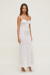 Monet Lace Overlay Maxi Dress