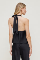 Vea Satin Halter Top