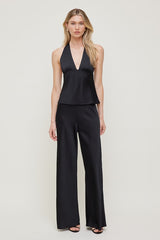 Vea Satin Halter Top
