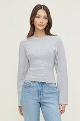 Striped Dolman Heavy Cotton Top