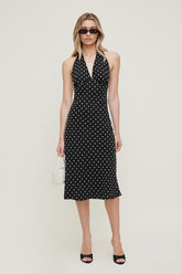 Elena Halter Midi Dress
