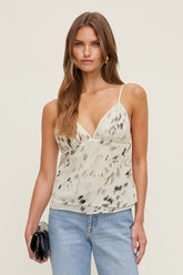 Plunge Babydoll Tank Top