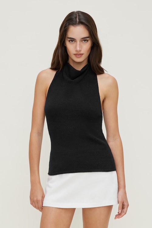 Mock Neck Sweater Tank Top