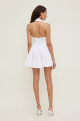Poplin Halter Mini Dress