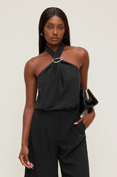 Buckle Halter Top