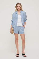 Linen Pull On Shorts