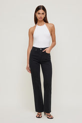Olivia Comfort High Rise Straight Leg Jeans