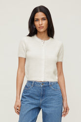 Premium Mohair Short Sleeve Cardigan