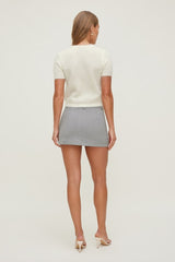 Josefine Pinstripe Mini Skort