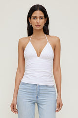 Poplin Halter Top