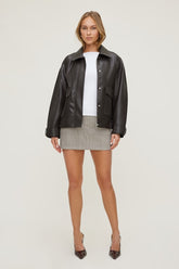Josefine Herringbone Mini Skort