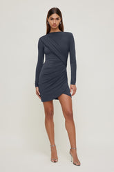 Sculpt Draped Mini Dress