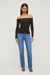 Off Shoulder Long Sleeve Top