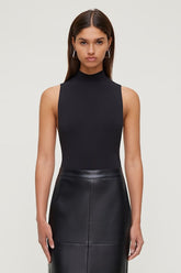 Sculpt Mock Neck Sleeveless Bodysuit