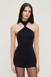 Sculpt Twist Halter Bodysuit
