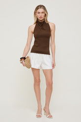 Linen High Rise Shorts