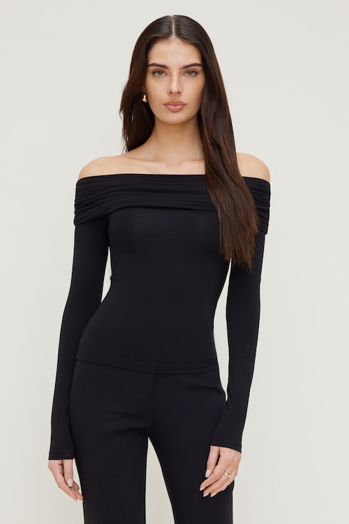Off Shoulder Long Sleeve Top