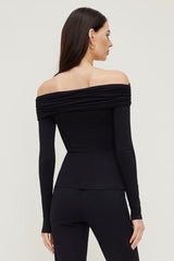 Off Shoulder Long Sleeve Top