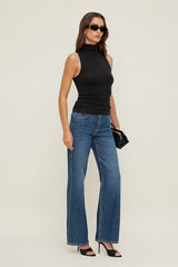 Sleeveless Turtleneck Top