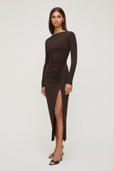 Sculpt Ruched Maxi Dress