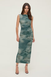 Brie Mesh Midi Dress