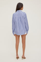 Striped Poplin Shirt
