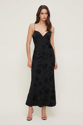 Jacquard Bustier Maxi Dress