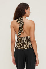 Vea Georgette Halter Top