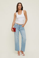 Low Rise Relaxed Straight Leg Jeans