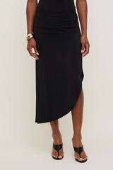 Sculpt Slit Midi Skirt