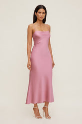 Aubrey Satin Maxi Dress