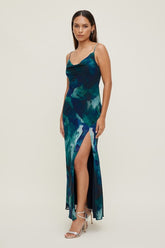 Lucia Satin Maxi Slip Dress
