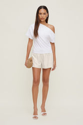 Linen High Rise Shorts