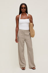 Yasmin Linen Straight Leg Pants