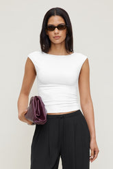 Sculpt Cap Sleeve T Shirt